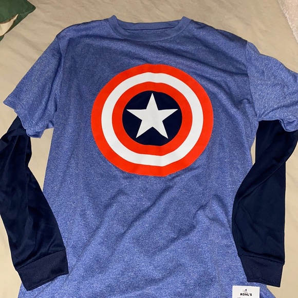 Marvel Other - NWT Avengers Captain America Shirt boy size:L